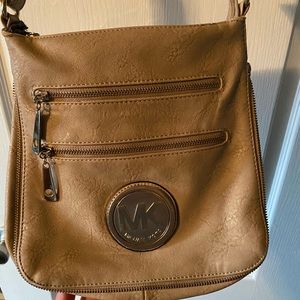Michael Kors tan over shoulder purse
